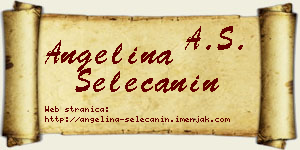 Angelina Selečanin vizit kartica